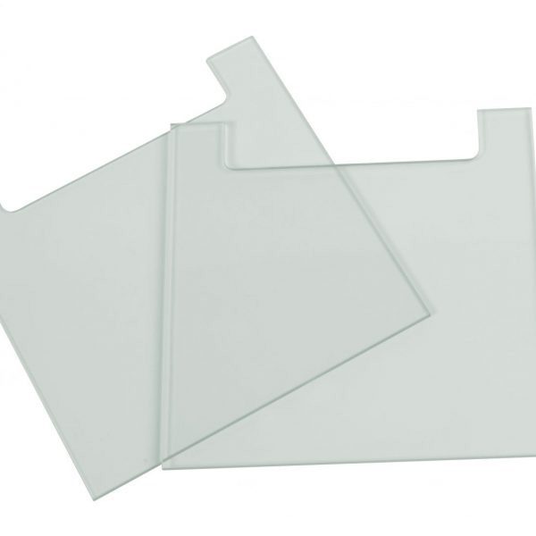 10 x 10cm Notched Glass Plates 2mm Thick
