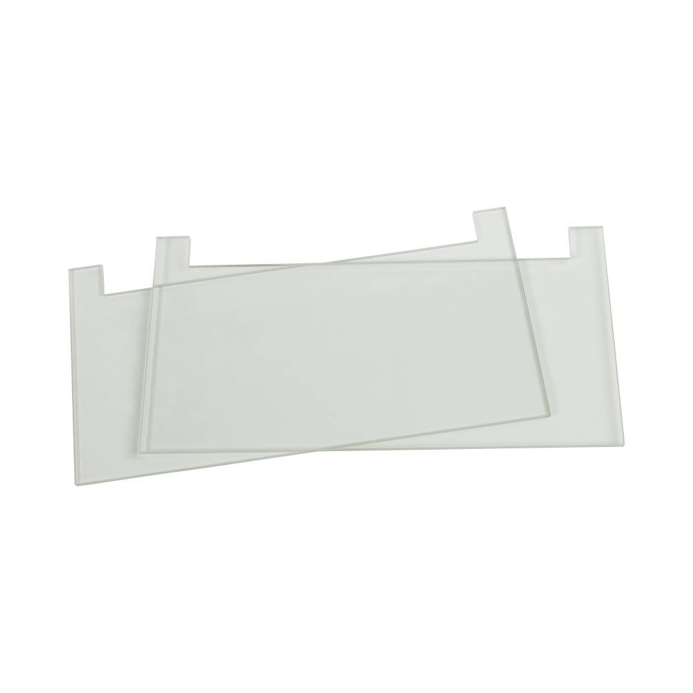 20 x 10cm Notched Glass Plates, 4mm Thick
