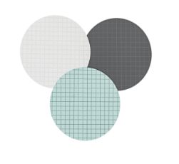 [GCN5045BS] CN Black Membrane/White Grid Individual Sterile Pack